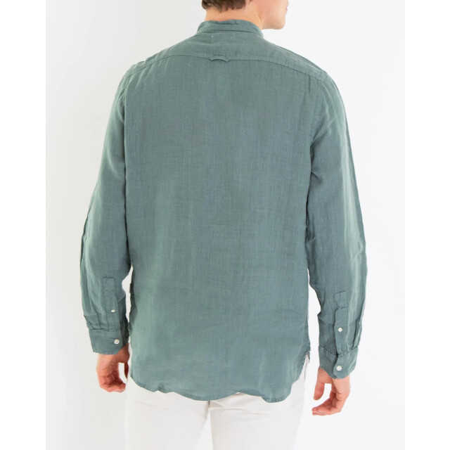 Woolrich Heren band collar linen shirt CFWOSI0105MRUT3372-6642 large