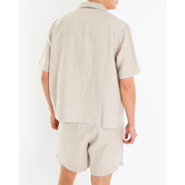 Bram's Fruit Heren garden hose linen shirt 730-Natural Linnen large