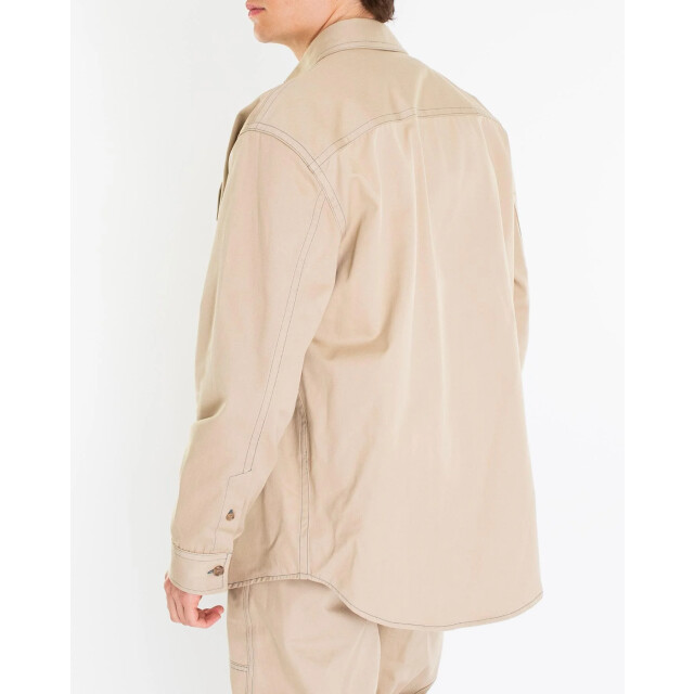 Off White Heren stitch cotgab milit overshir OMES017S25FAB001-6157 large