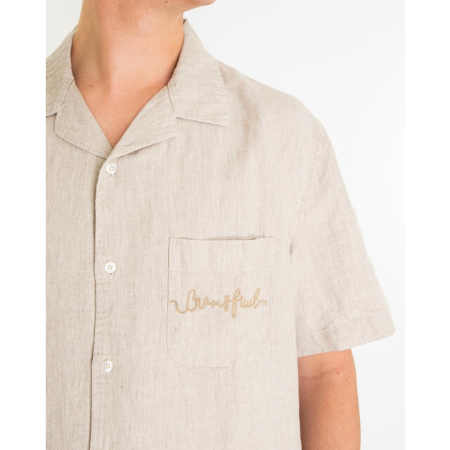 Bram's Fruit Heren garden hose linen shirt 730-Natural Linnen large