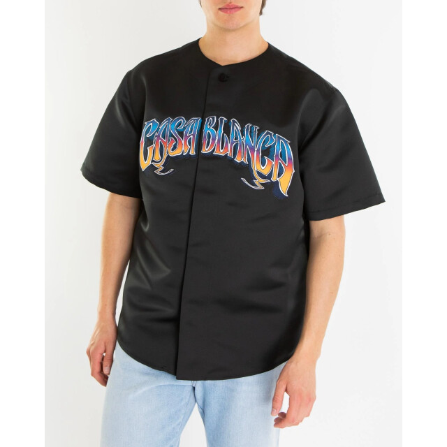 Casablanca Heren evening baseball shirt MS25-SH-153-01 large