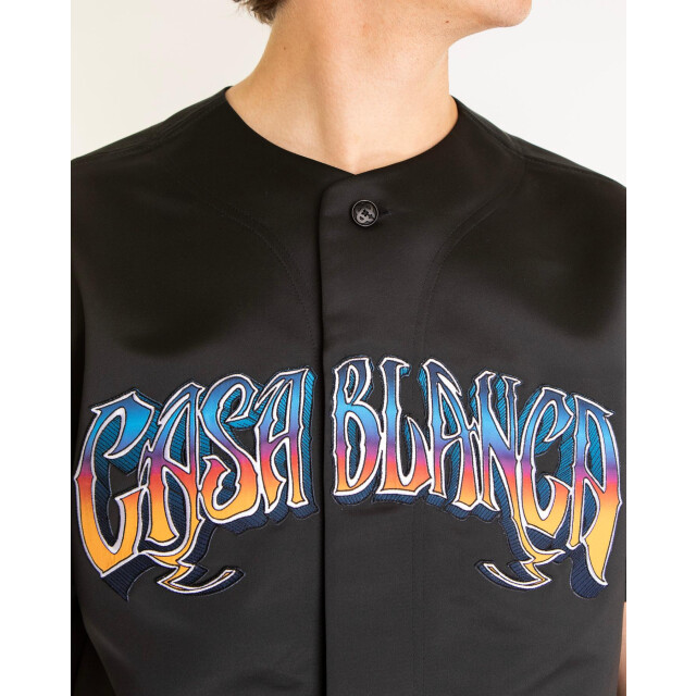 Casablanca Heren evening baseball shirt MS25-SH-153-01 large