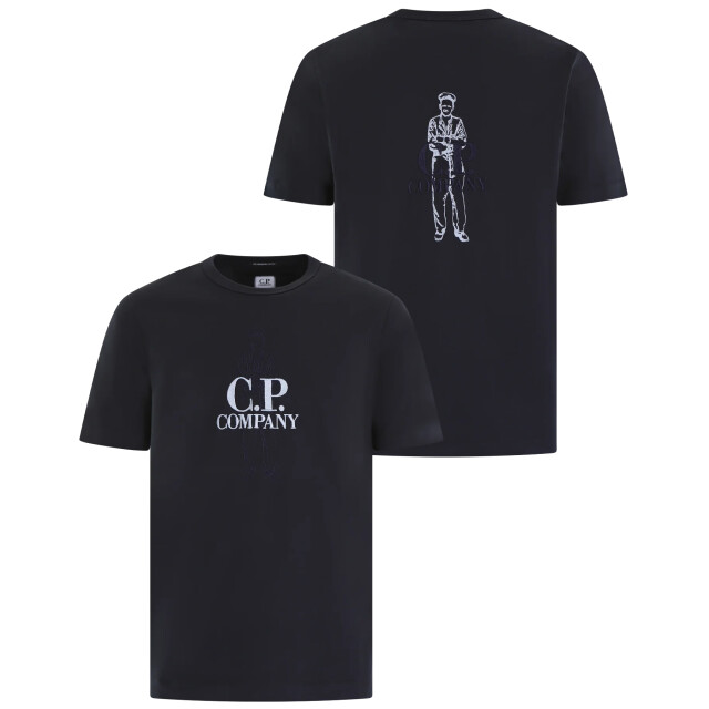 C.P. Company Heren twisted sailer shirt 18CMTS106A110301W-888 large