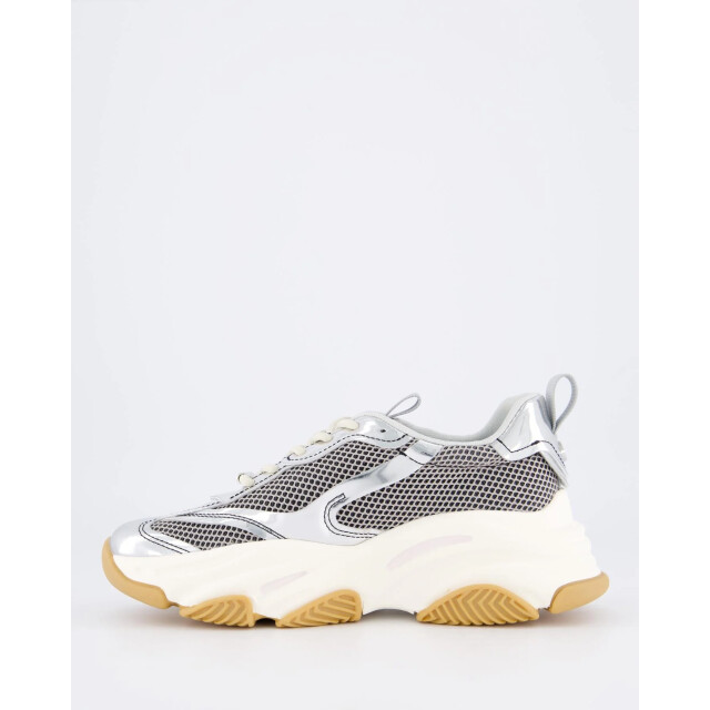 Steve Madden Dames possession-e sneaker SM19000033-Silver/Black large