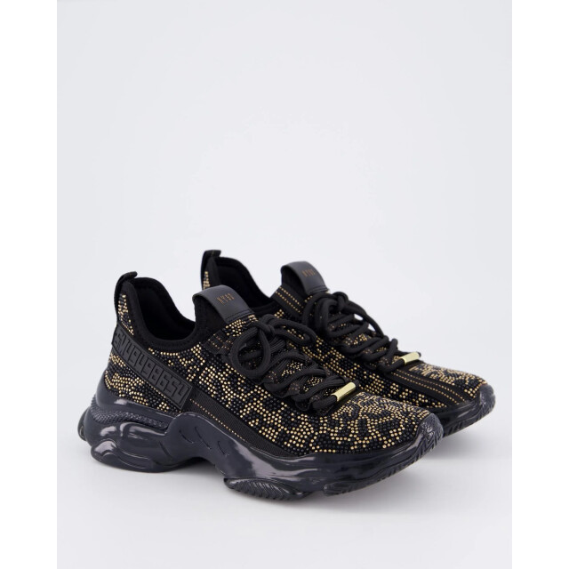 Steve Madden Dames maxilla-s sneaker SM11003512-Black/Gold large