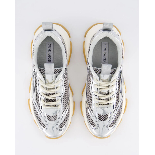 Steve Madden Dames possession-e sneaker SM19000033-Silver/Black large
