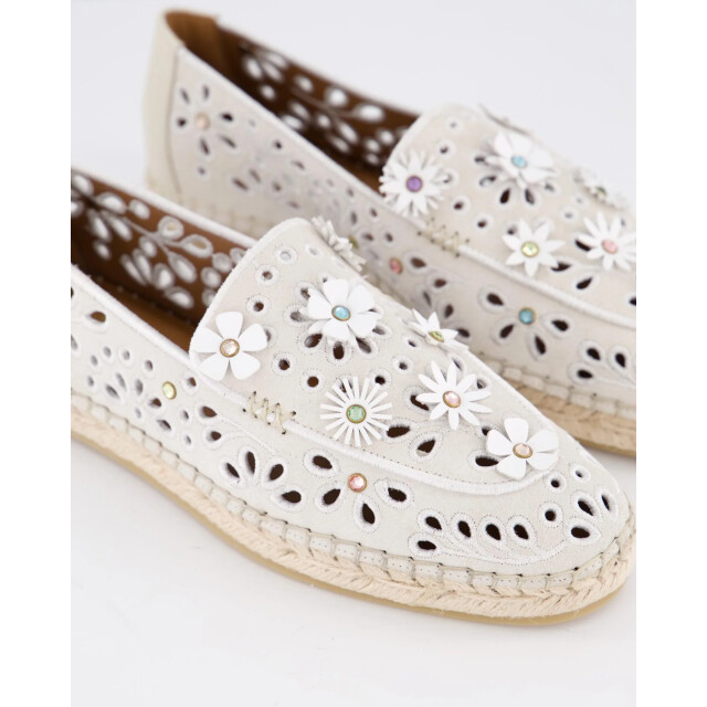 Kurt Geiger Dames flower espadrille loafer 4352744209-Bone large