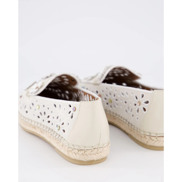 Kurt Geiger Dames flower espadrille loafer 4352744209-Bone large