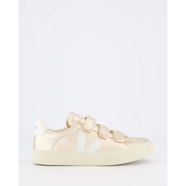 Veja Dames recife sneaker leer goud RC0502418-Platine-White large