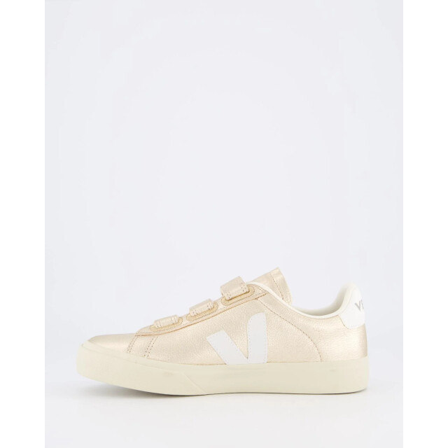 Veja Dames recife sneaker leer goud RC0502418-Platine-White large