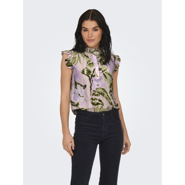 Jacqueline de Yong Jdybilly sl frill top wvn dessin 4382.59.0007 large Jacqueline de Yong Jdybilly sl frill top wvn dessin 4382.59.0007 large
