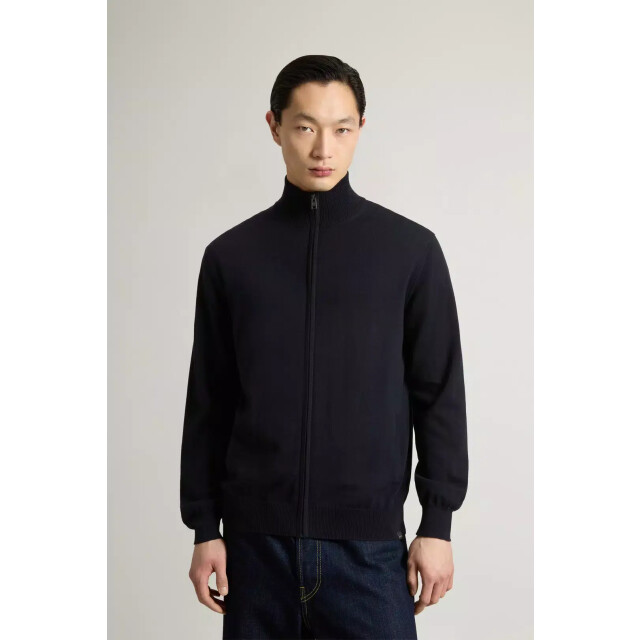 Woolrich Full zip cotton cardigan melton 158011996 large