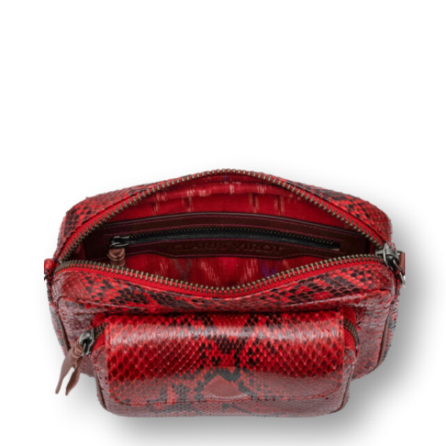 Claris Virot Charly bag python Charly bag python large