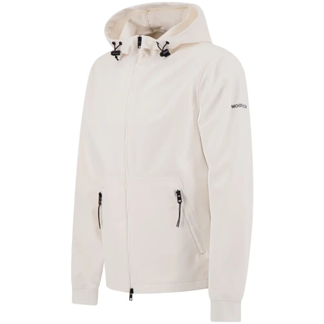 Woolrich Soft shell full zip hoodie jet stream 158012025 large