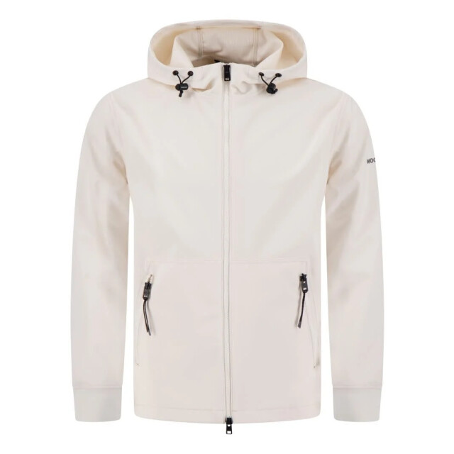 Woolrich Soft shell full zip hoodie jet stream 158012025 large