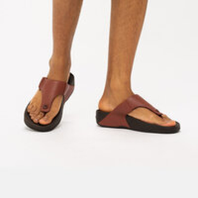 FitFlop Fitflop™ trakk™ ii dark tan FitFlop Trakk II Men’s Sandals Dark Tan – Ultimate Comfort large