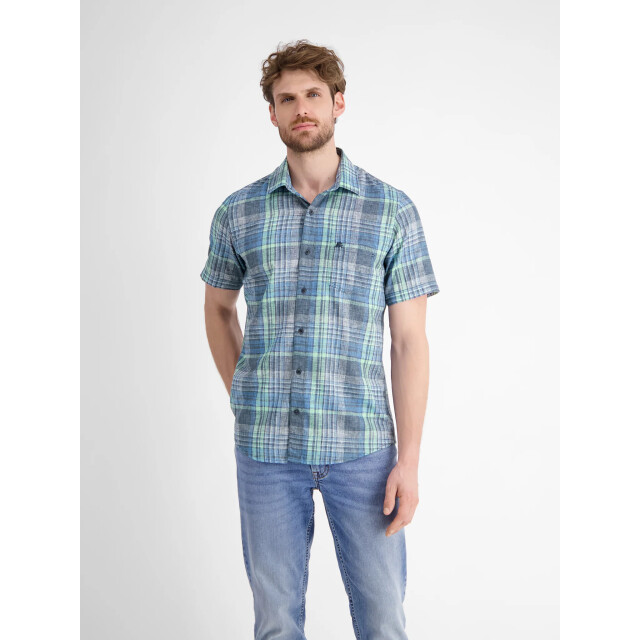Lerros Heren overhemd 2562041 485 classic navy Lerros Overhemd 2562041 485ClassicNavy large