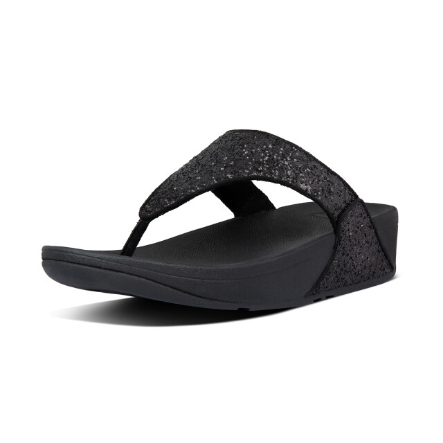 FitFlop Fitflop™ lulu glitter toe-thongs pu glitter black FitFlop™ Lulu Glitter Toe-Thongs PU Glitter Black large