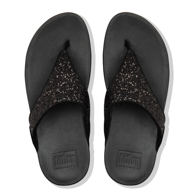 FitFlop Fitflop™ lulu glitter toe-thongs pu glitter black FitFlop™ Lulu Glitter Toe-Thongs PU Glitter Black large