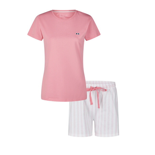 By Louise Dames korte pyjama set shortama donker sunglasses BL-582-02 large