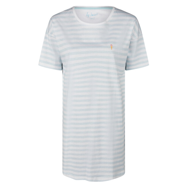 By Louise Dames nachthemd korte mouw gestreept BL-588-02 large