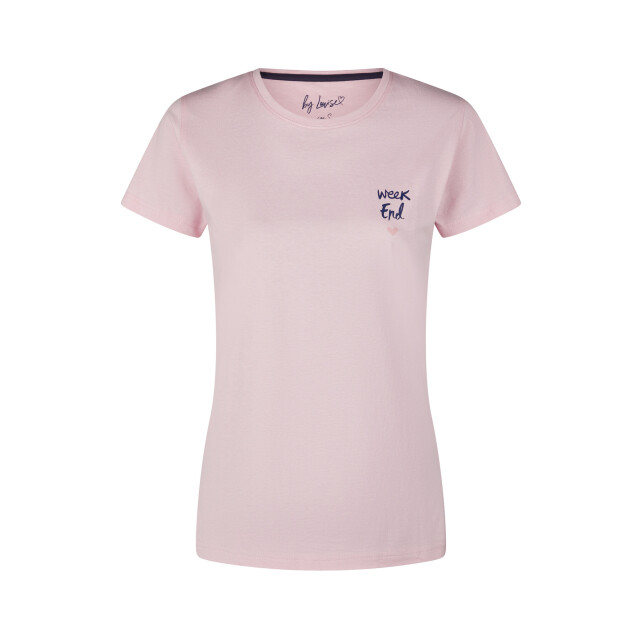 By Louise Dames korte pyjama set shortama roze weekend BL-583-02 large