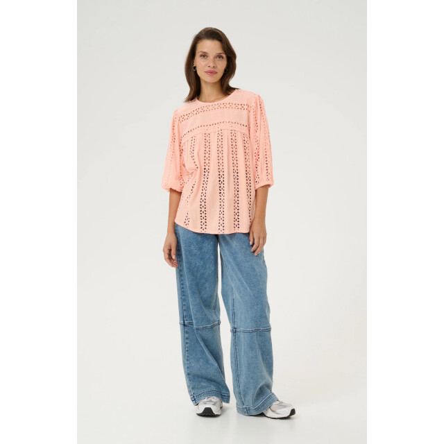KAFFE Karandy top 10509727- 10509727-peach large