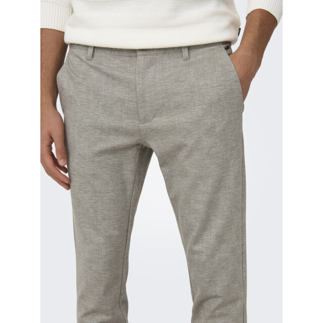 Only & Sons Onsmark slim check 020919 pant noos zand dessin 5109.06.0062 large
