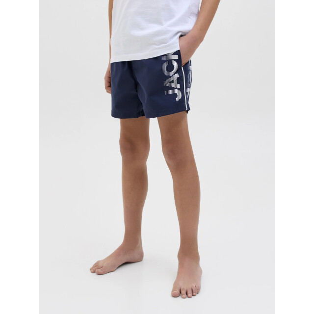 Jack & Jones Jongens zwemshort jpstmaui splicelogo effen donker 12275133-Navy Blazer large