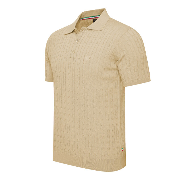 Cappuccino Italia Caorle cable knit polo CAP-CAORLE-SAN-L large