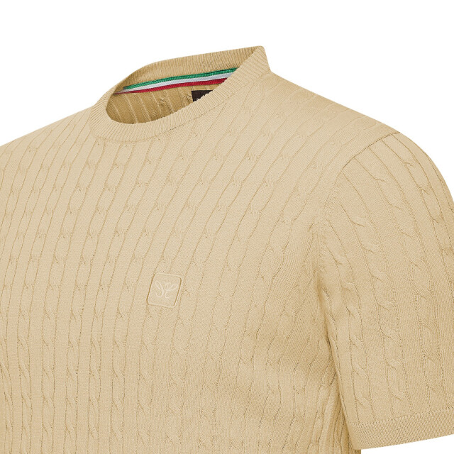Cappuccino Italia Loreto cable knit tee CAP-LORETO-SAN-XXL large