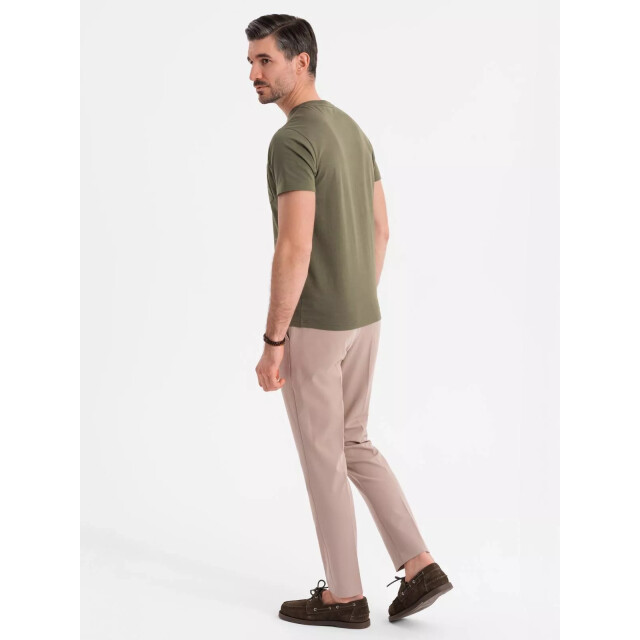 Ombre Italian style poloshirt heren suéde donker italianstyle OM-0206 large