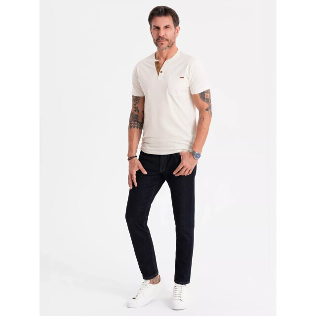 Ombre Italian style poloshirt heren suéde - italianstyle OM-0206-1 large