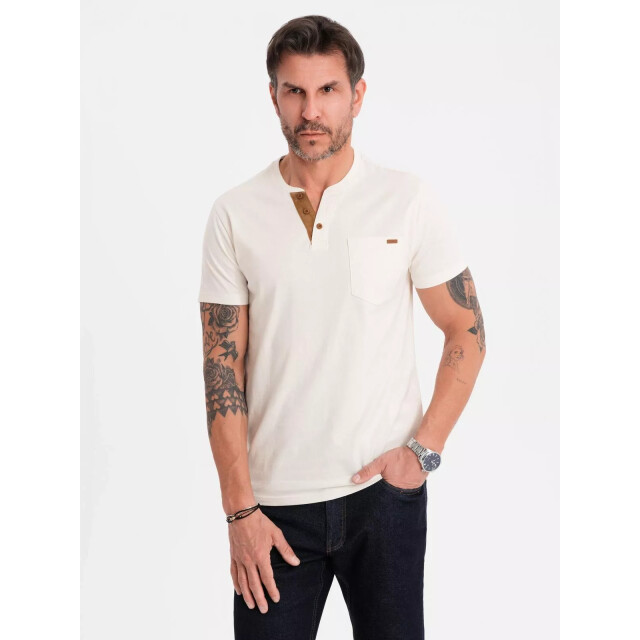 Ombre Italian style poloshirt heren suéde - italianstyle OM-0206-1 large