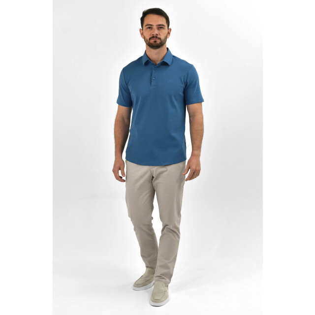 Vercate Strijkvrij poloshirt royal blue PC-PS-SS-BL-3 large