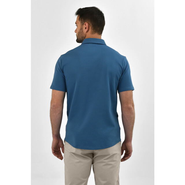 Vercate Strijkvrij poloshirt royal blue PC-PS-SS-BL-3 large
