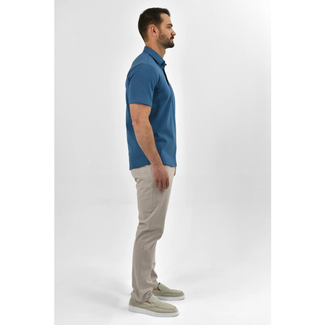 Vercate Strijkvrij poloshirt royal blue PC-PS-SS-BL-3 large