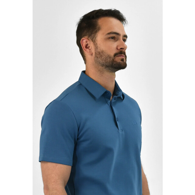 Vercate Strijkvrij poloshirt royal blue PC-PS-SS-BL-3 large