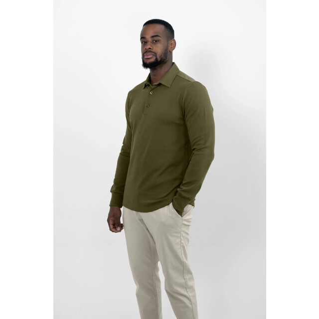 Vercate Strijkvrij poloshirt olijfgroen PC-PS-OL-3 large