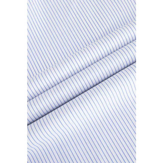 Vercate Strijkvrij overhemd gestreept poplin VC-SF-GST-BL large