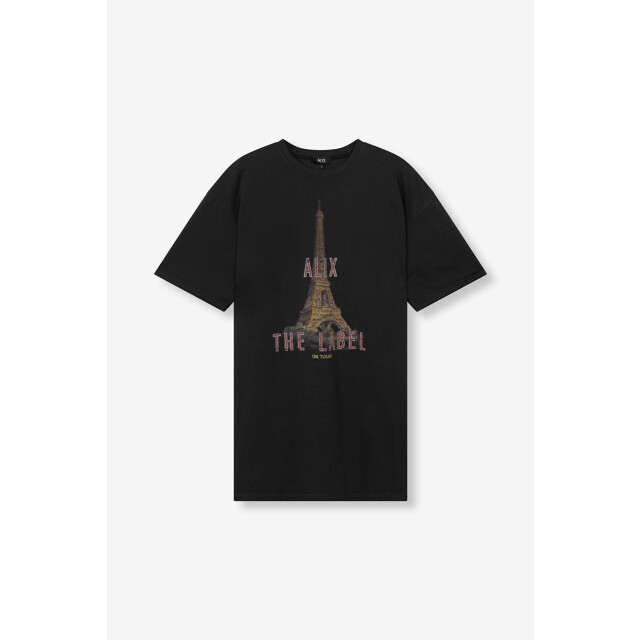 Alix The Label Paris t-shirt dress antraciet 4409.85.0004 large