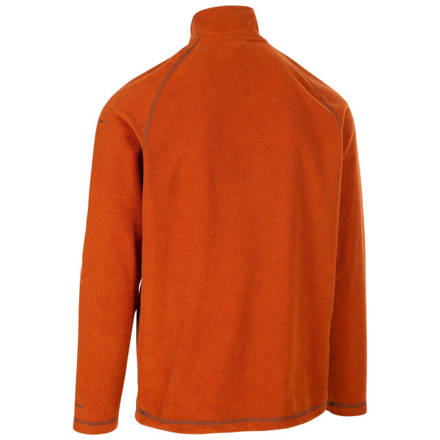 Trespass Heren keynote anti pluis 1/4 rits fleece vest UTTP4242_burntorange large