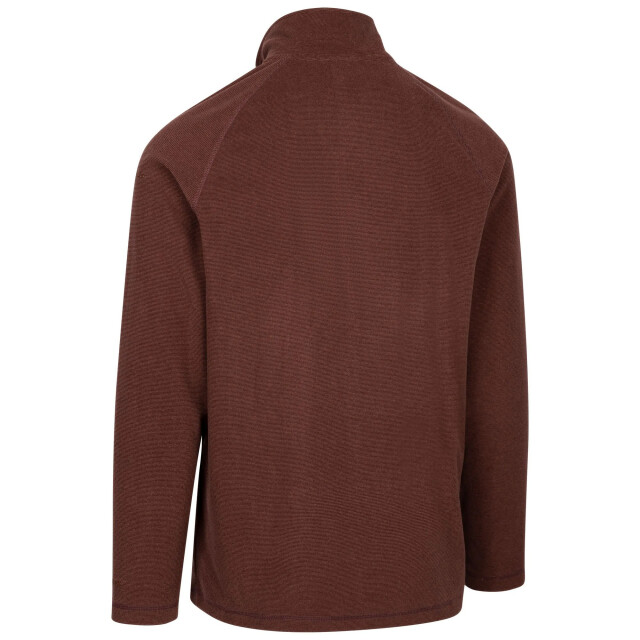 Trespass Heren keynote anti pluis 1/4 rits fleece vest UTTP4242_brown large
