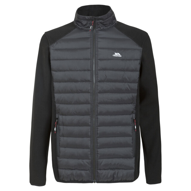 Trespass Heren saunter fleece jas UTTP3564_black large Trespass Heren saunter fleece jas UTTP3564_black large