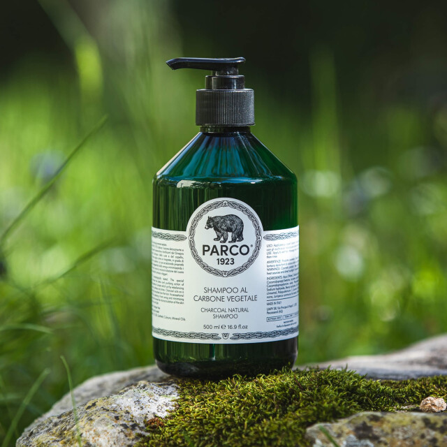 Parco 1923  Charcoal natural champoo 500 ml  Charcoal Natural Shampoo 500 ML  large