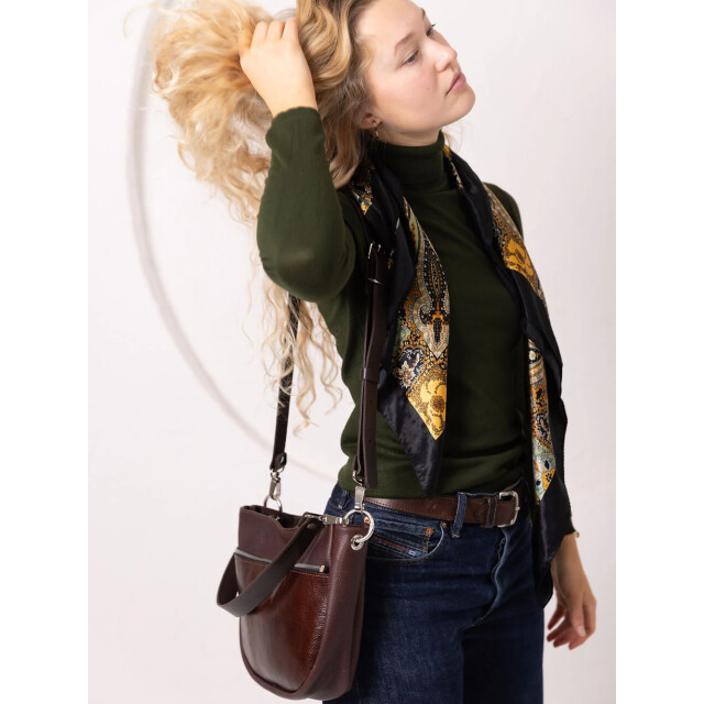 Toks Visoks Stella leather handbag brown & cognac toks-visoks-stella-brown-cognac large