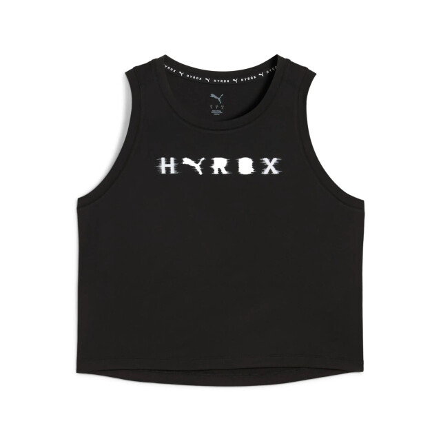 Puma w x hyrox cloudspun thermoadapt crop tank training t-shirt korte mouw dames - 069992_990-M large