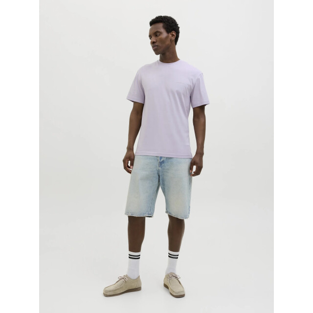 Jack & Jones Heren t-shirt jjsummer ronde hals 12269372-Languid Lavender large