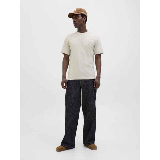 Jack & Jones Heren t-shirt jjsummer ronde hals 12269372-Moonbeam large