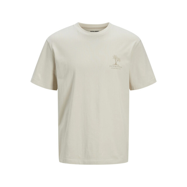 Jack & Jones Heren t-shirt jjsummer ronde hals 12269372-Moonbeam large